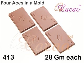 Cacao Four Aces In A Mould