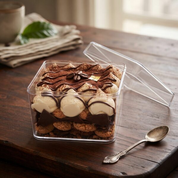 N-45 Square Pastry Box + Lid
