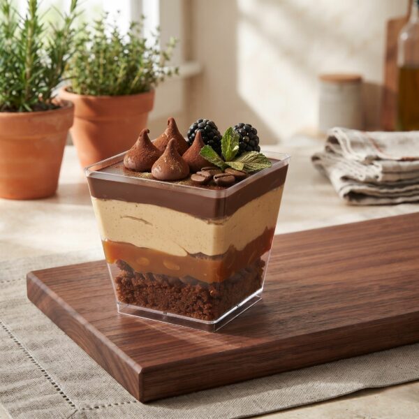 PS-25 175ML Square Dessert Cup