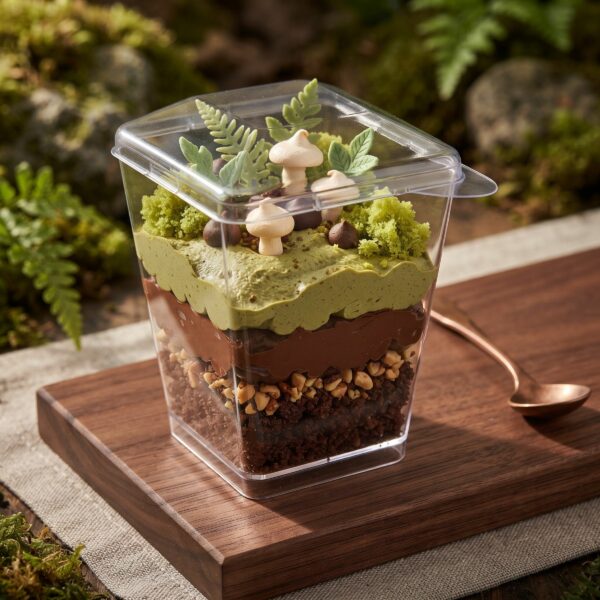 PS-8 120ML Square Dessert Cup