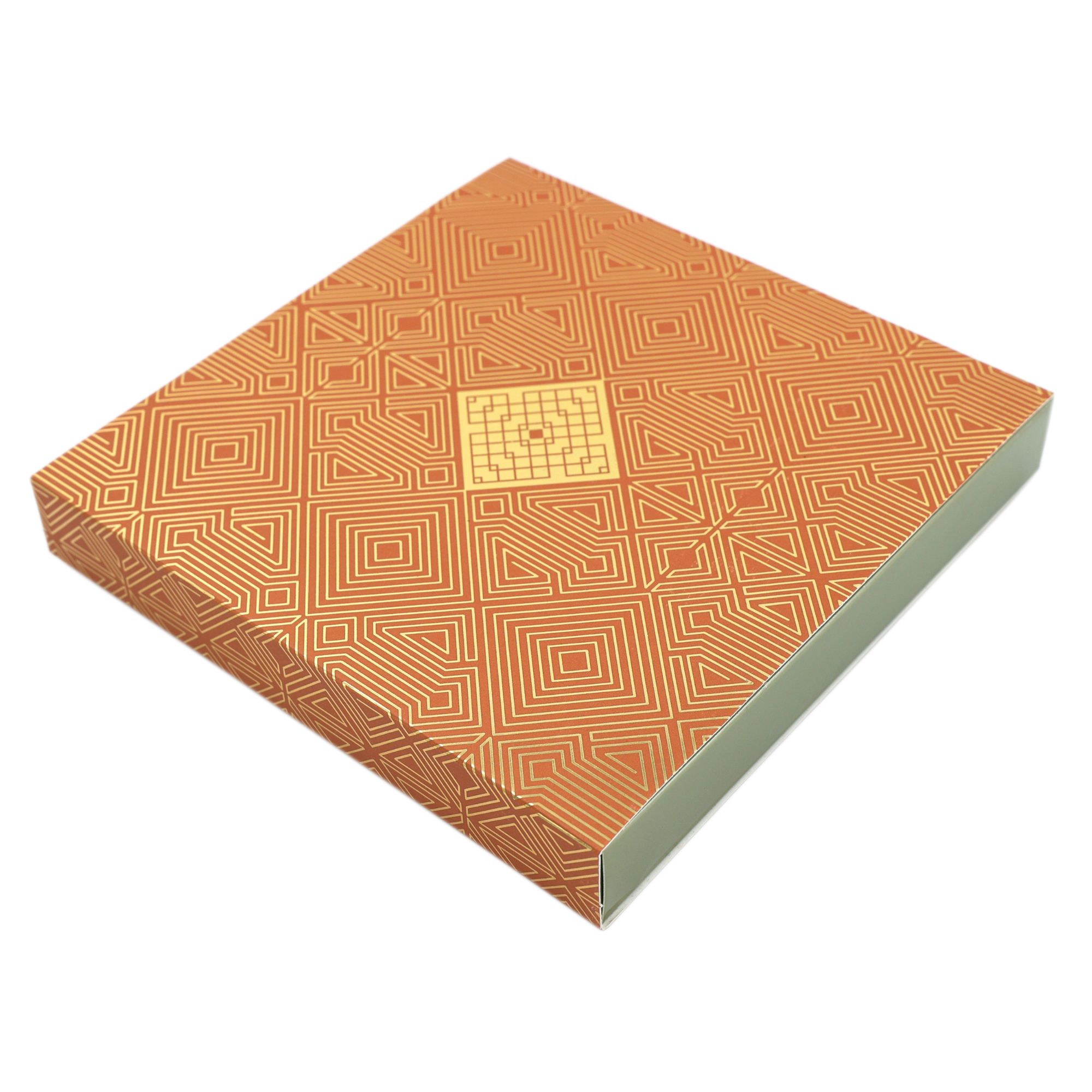 16 Cavity (4 X 4) Orange Art Deco Box with B Type Tray - Image 2