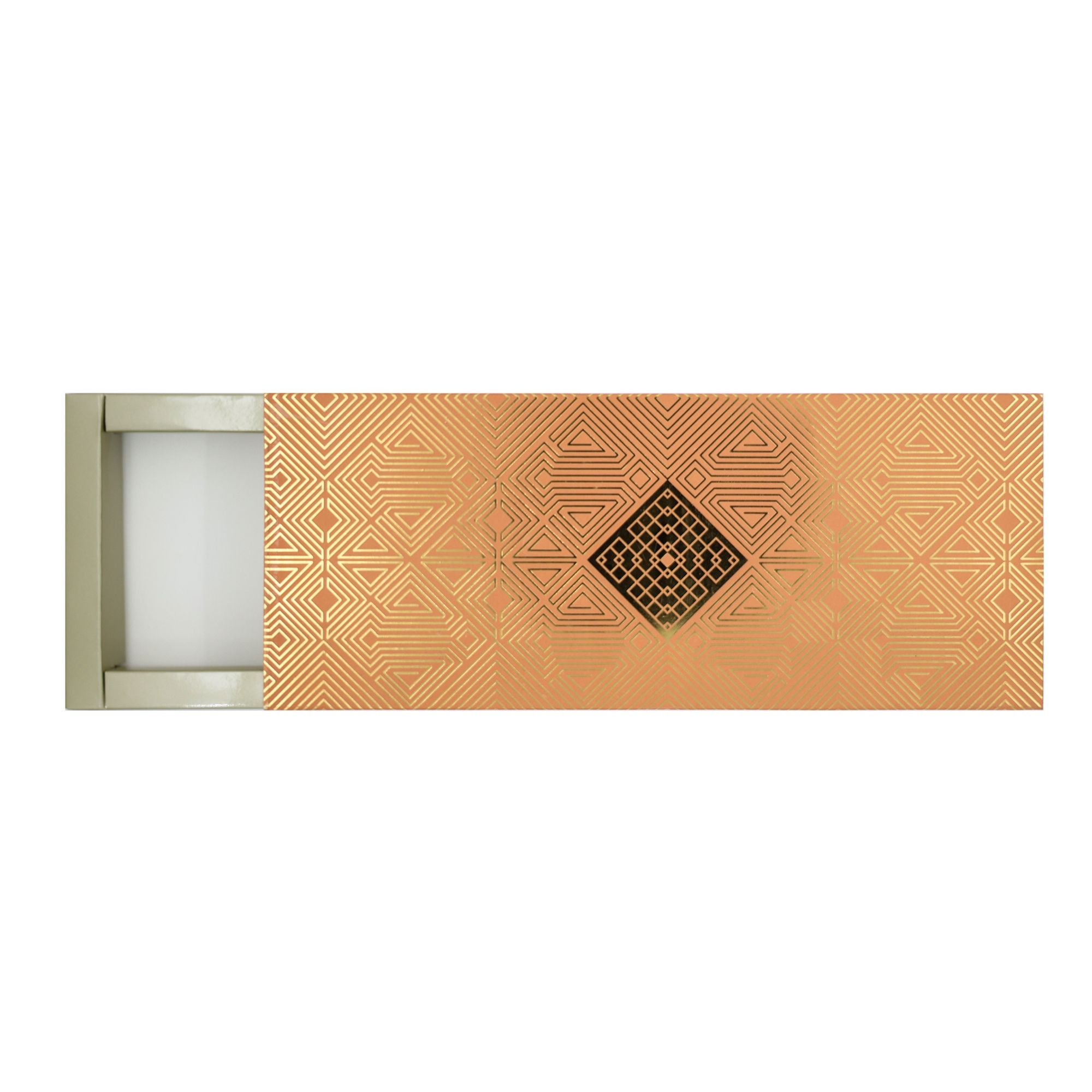 12 Cavity (2 X 6) Orange Art Deco Box - Image 4