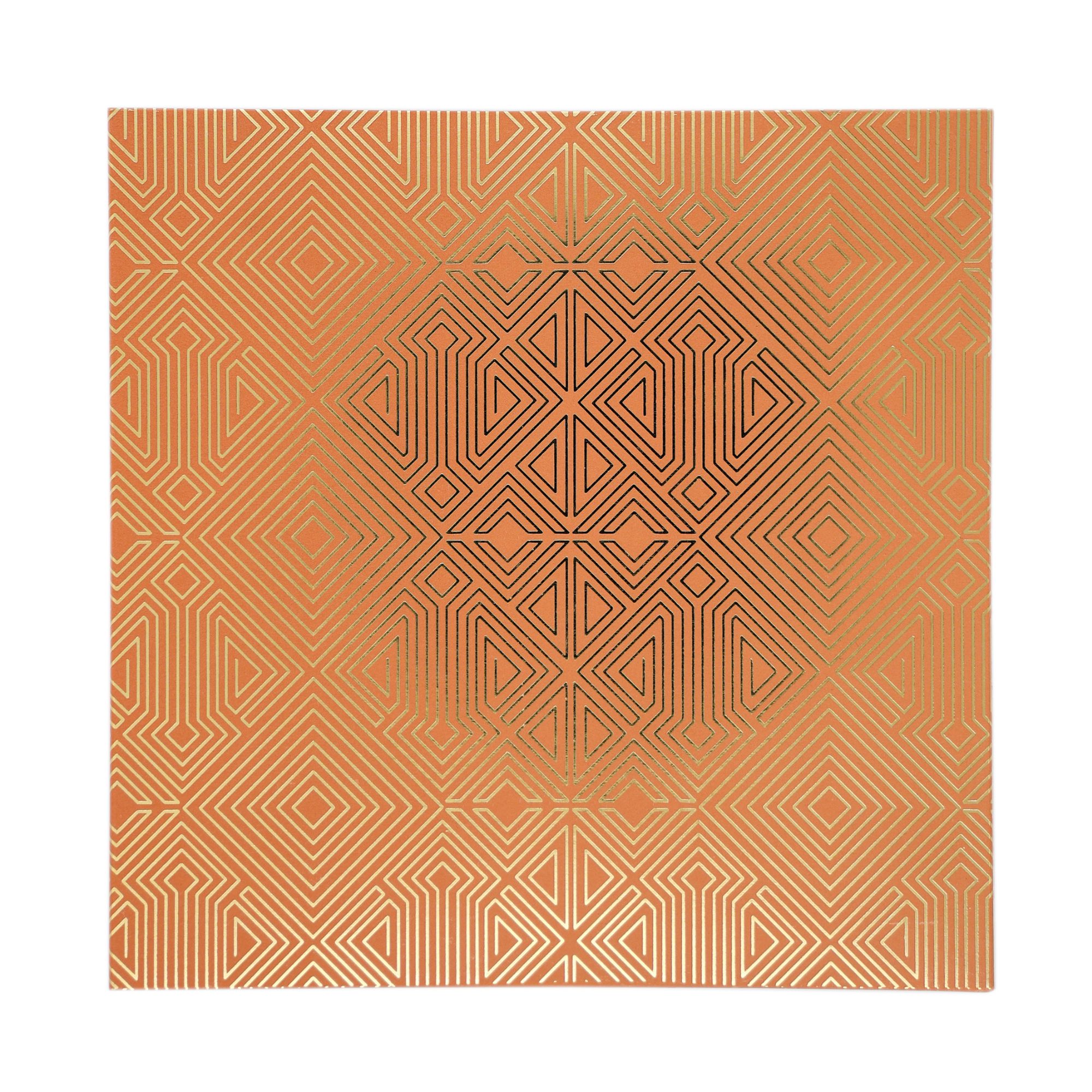 16 Cavity (4 X 4) Orange Art Deco Box with B Type Tray - Image 6
