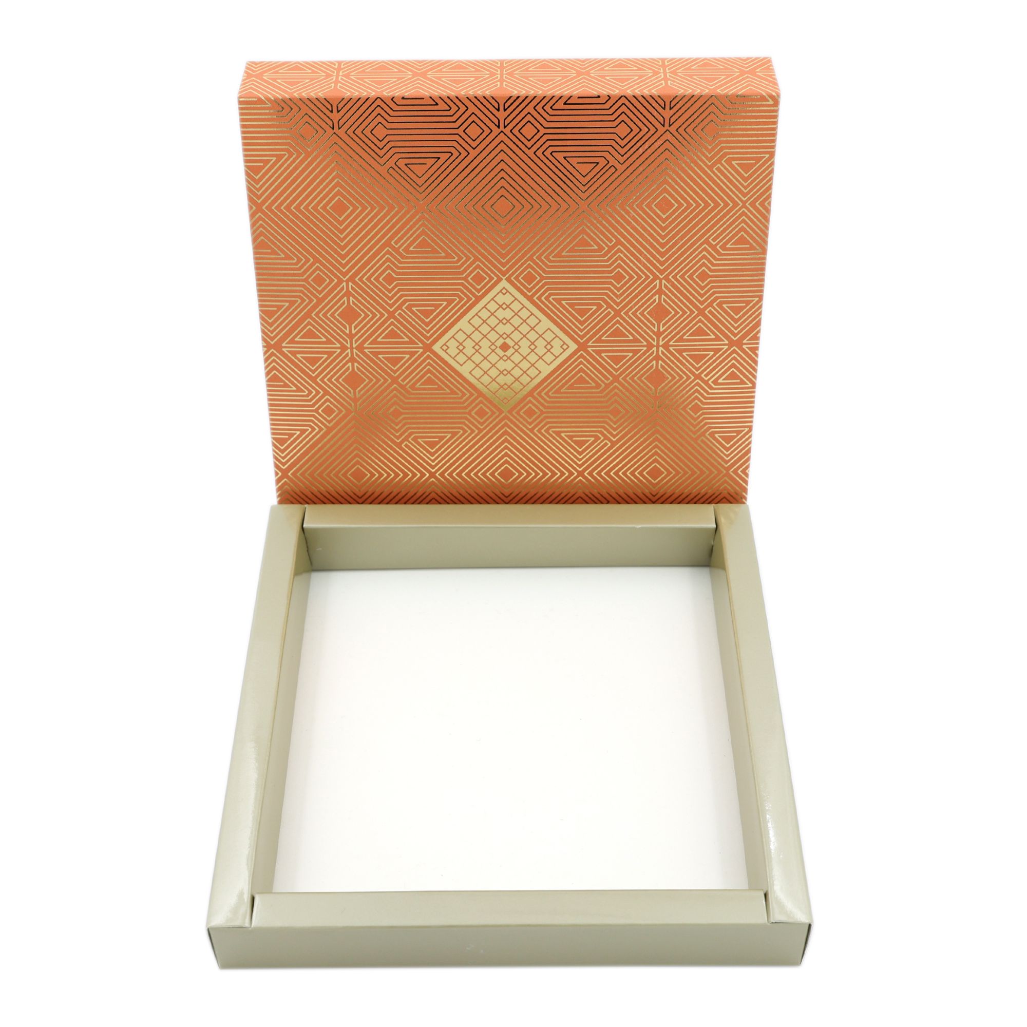 16 Cavity (4 X 4) Orange Art Deco Box - Image 5