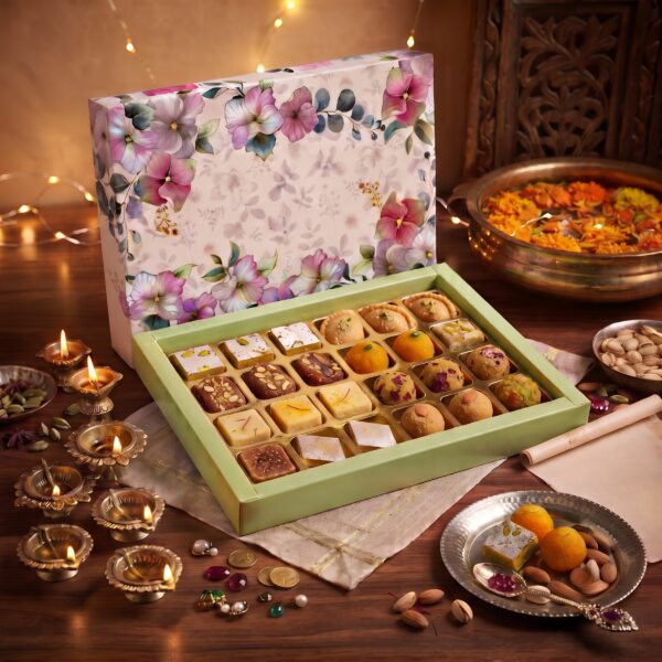24 Cavity (4 X 6) White Spring Box With B-Type Tray