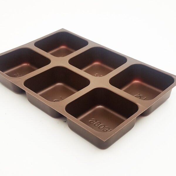 2 X 3 Cavity B-Type Brown Tray (Pack Of 50)