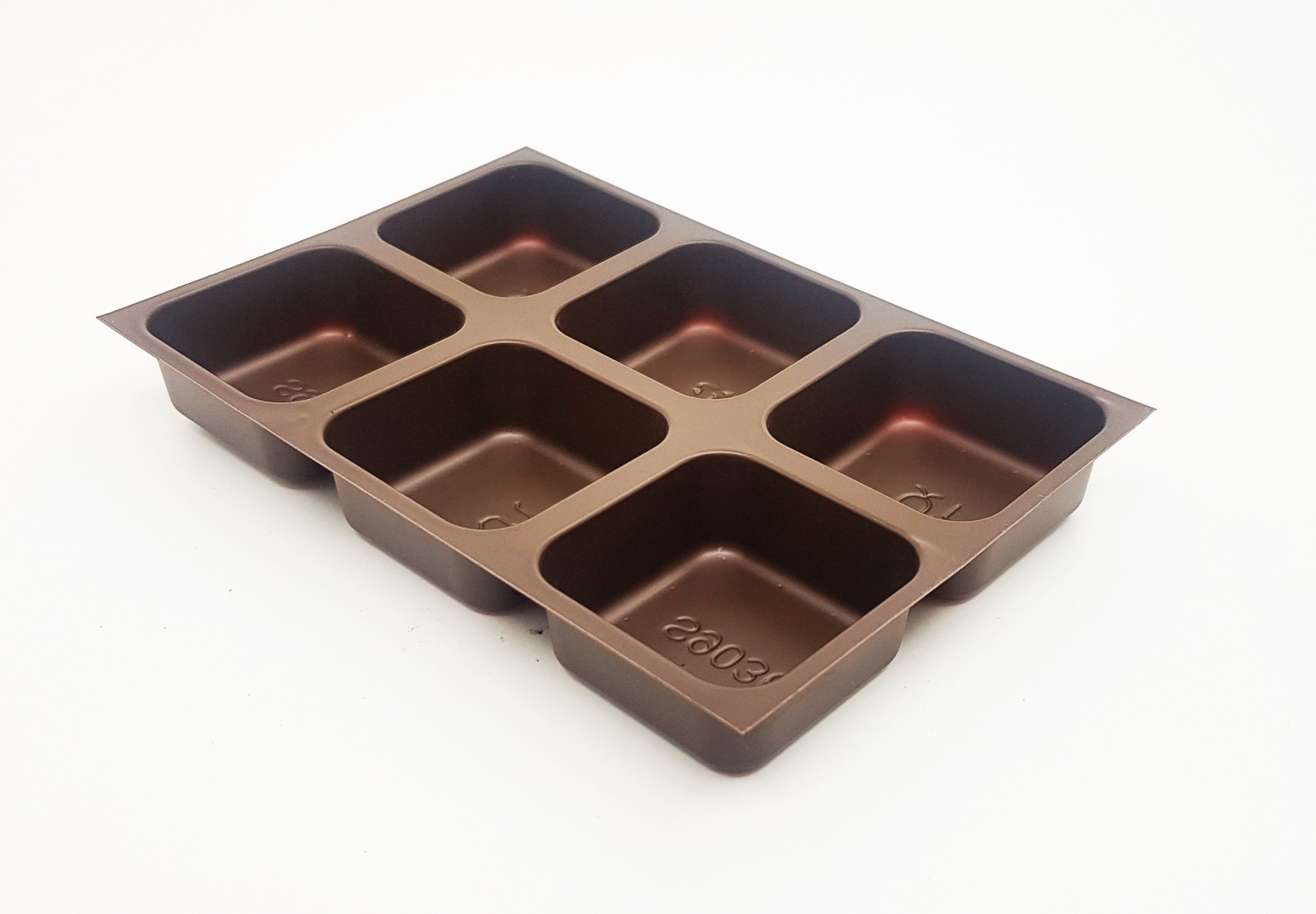 2 X 3 Cavity B-Type Brown Tray (Pack Of 50)