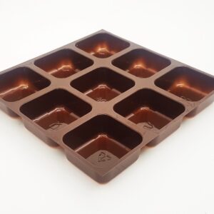 3 x 3 9 Cavity B-Type Brown Tray (Pack Of 50)