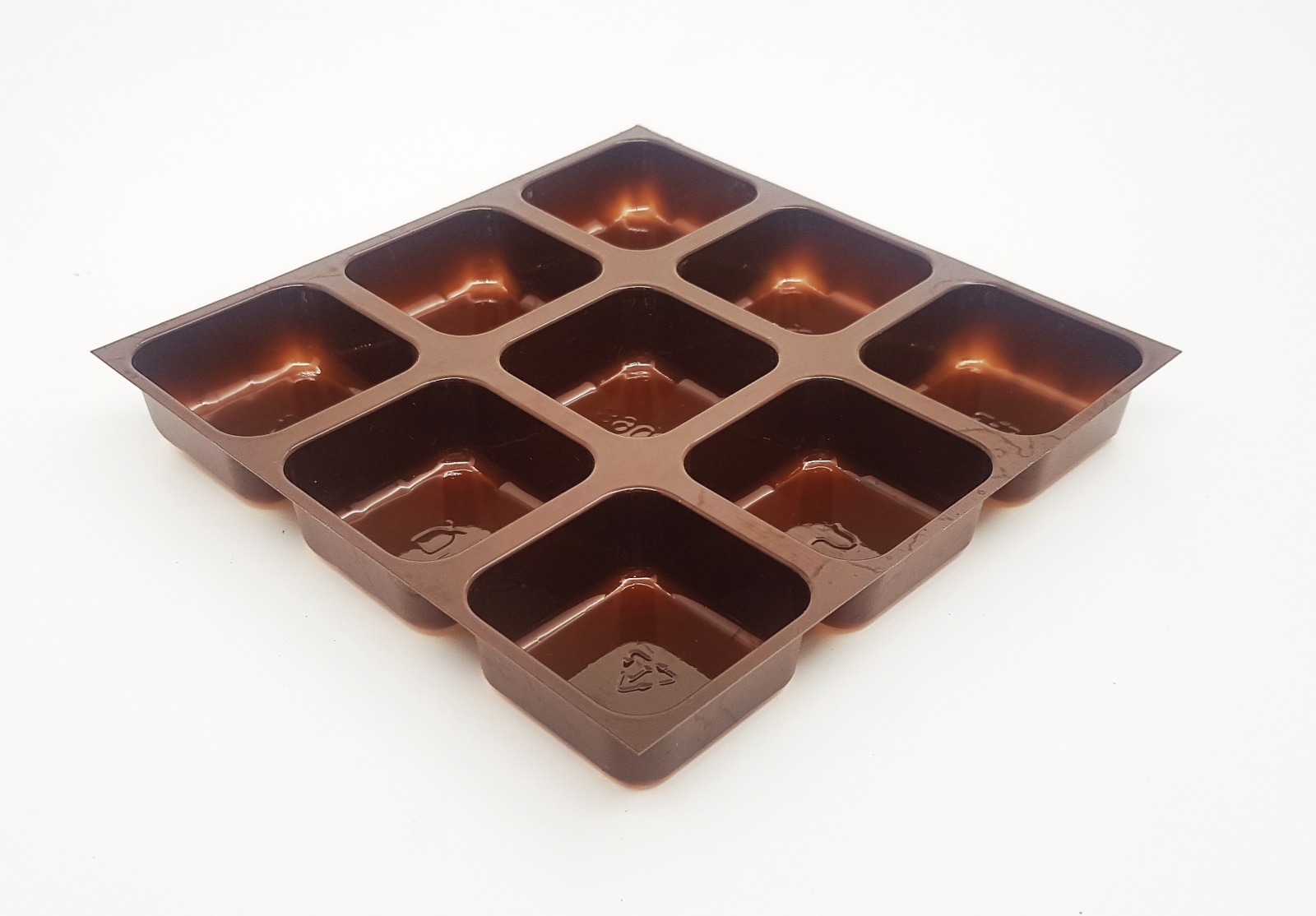 3 x 3 9 Cavity B-Type Brown Tray (Pack Of 50)
