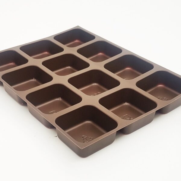 3 x 4 12 Cavity B-Type Brown Tray (Pack Of 50)
