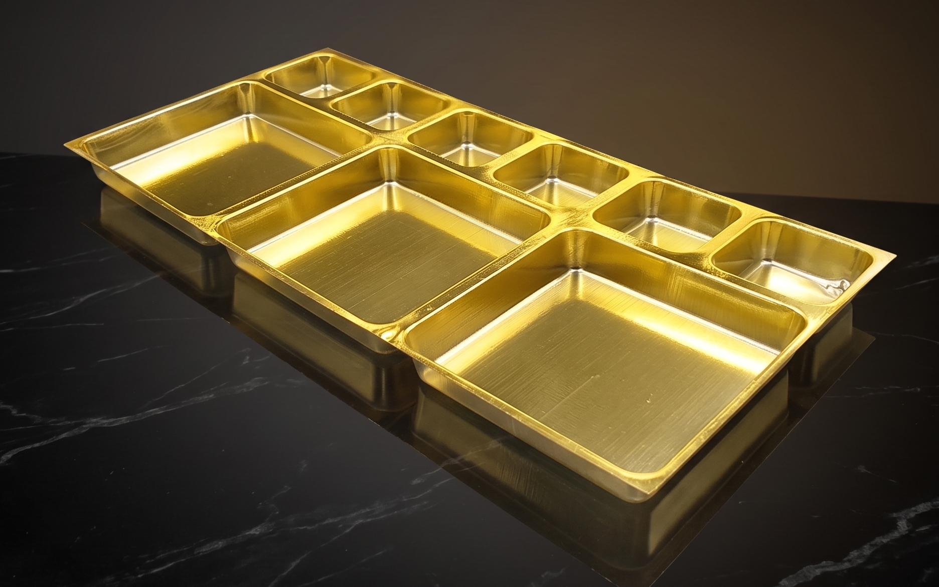 3 x 6 18 Cavity Golden DC Tray (Pack Of 50)