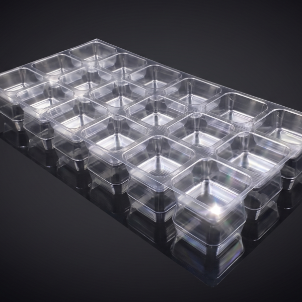 3 X 6 18 Cavity B-Type Transparent Tray (Pack Of 50)