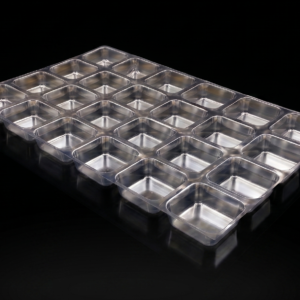 4 X 6 24 Cavity B-Type Transparent Tray (Pack Of 50)