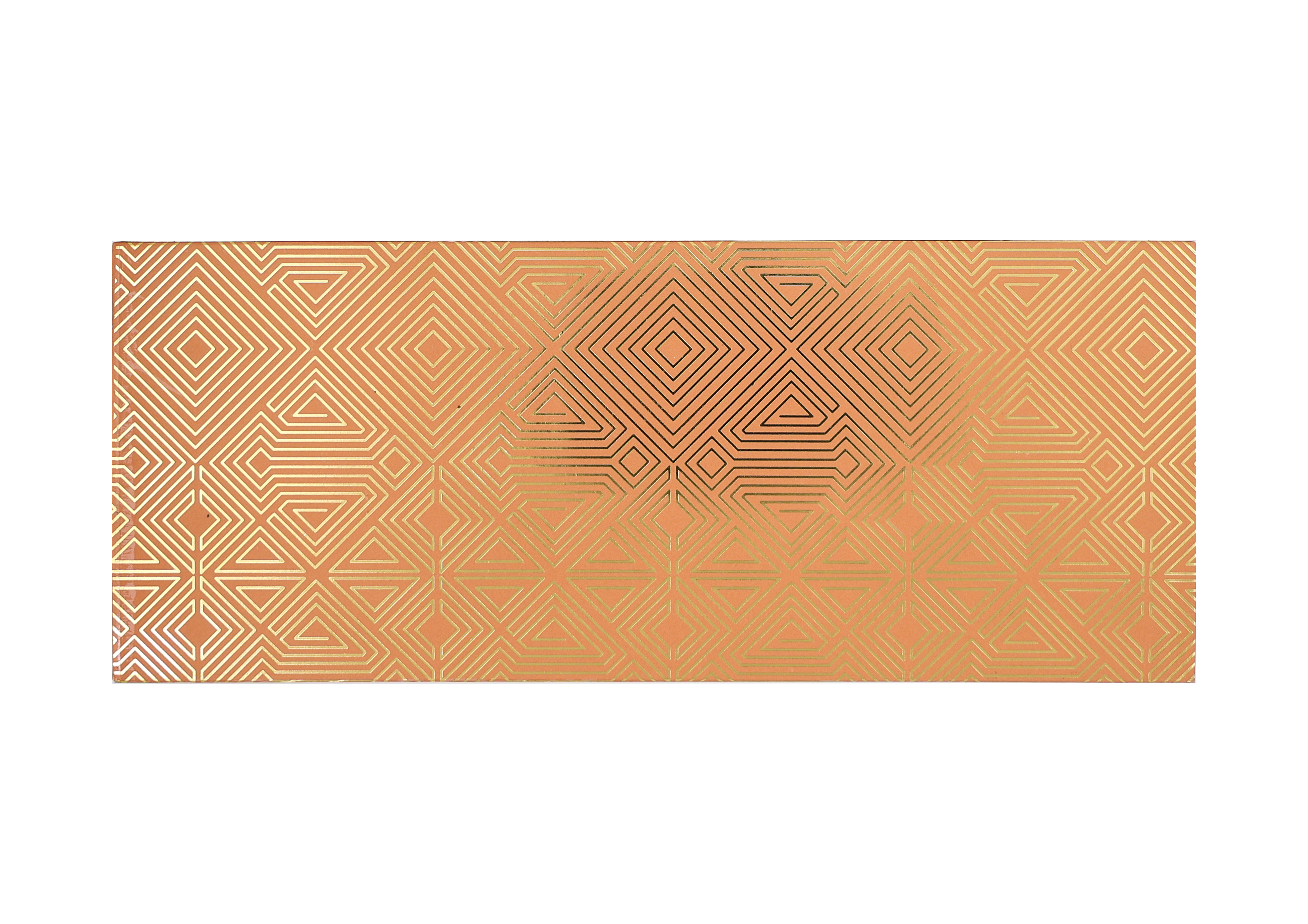 12 Cavity (2 X 6) Orange Art Deco Box With B Type Tray & Lid - Image 3