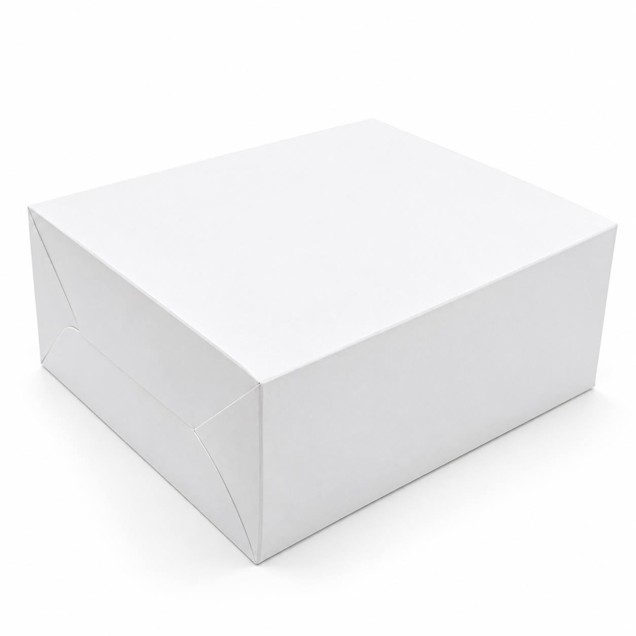 White Half KG Square Cake Box 20.3cm x 20.4cm x 10.3cm (H) - Image 2