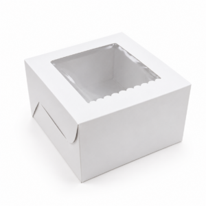White Four Cupcake Box 15.2cm x 15.2cm x 10.2cm (H)