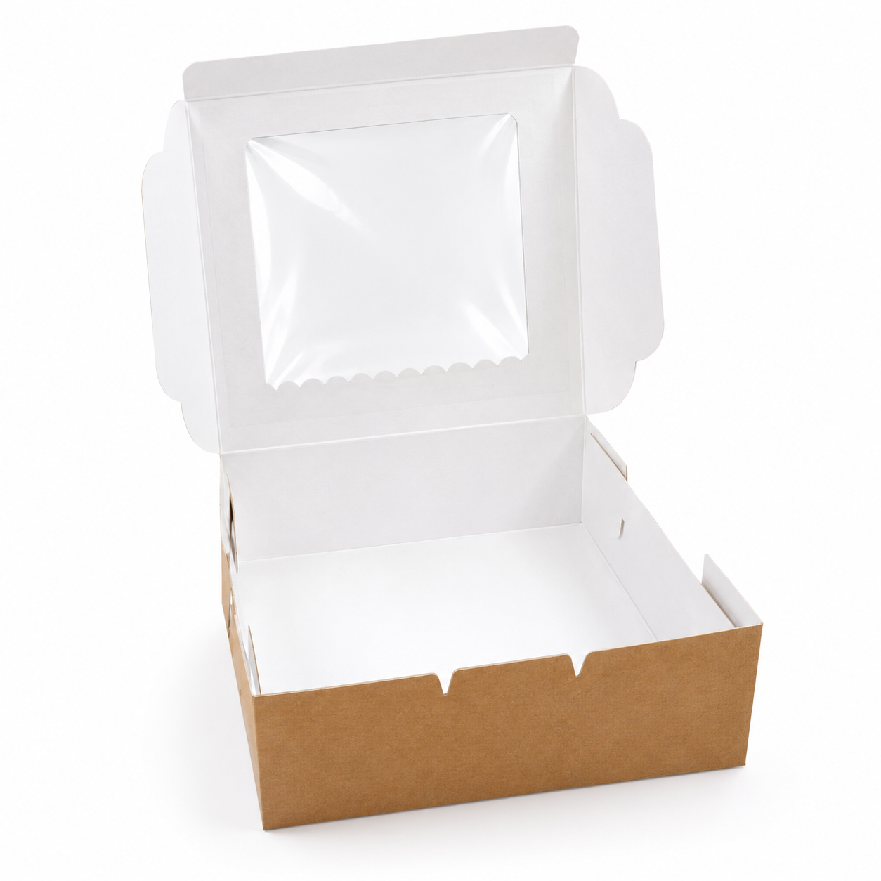 Brown Four Cupcake Small Box 15.2cm x 15.2cm x 5.1cm (H) - Image 3