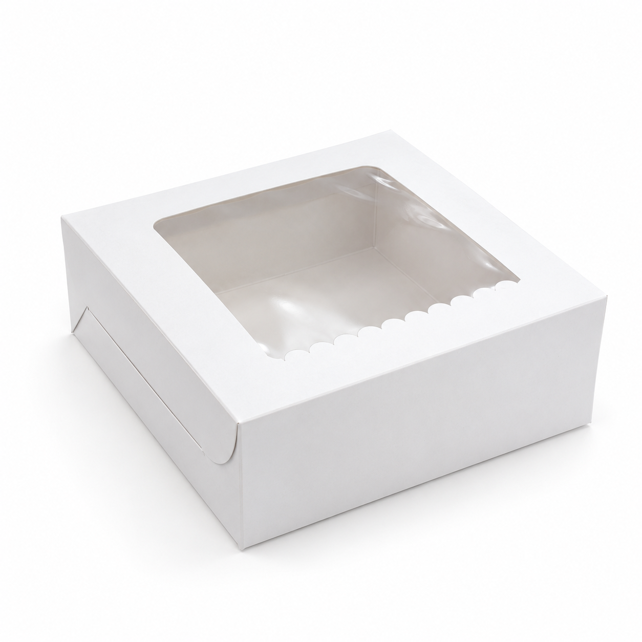 White Four Cupcake Small Box 15.2cm x 15.2cm x 5.1cm (H) - Image 2