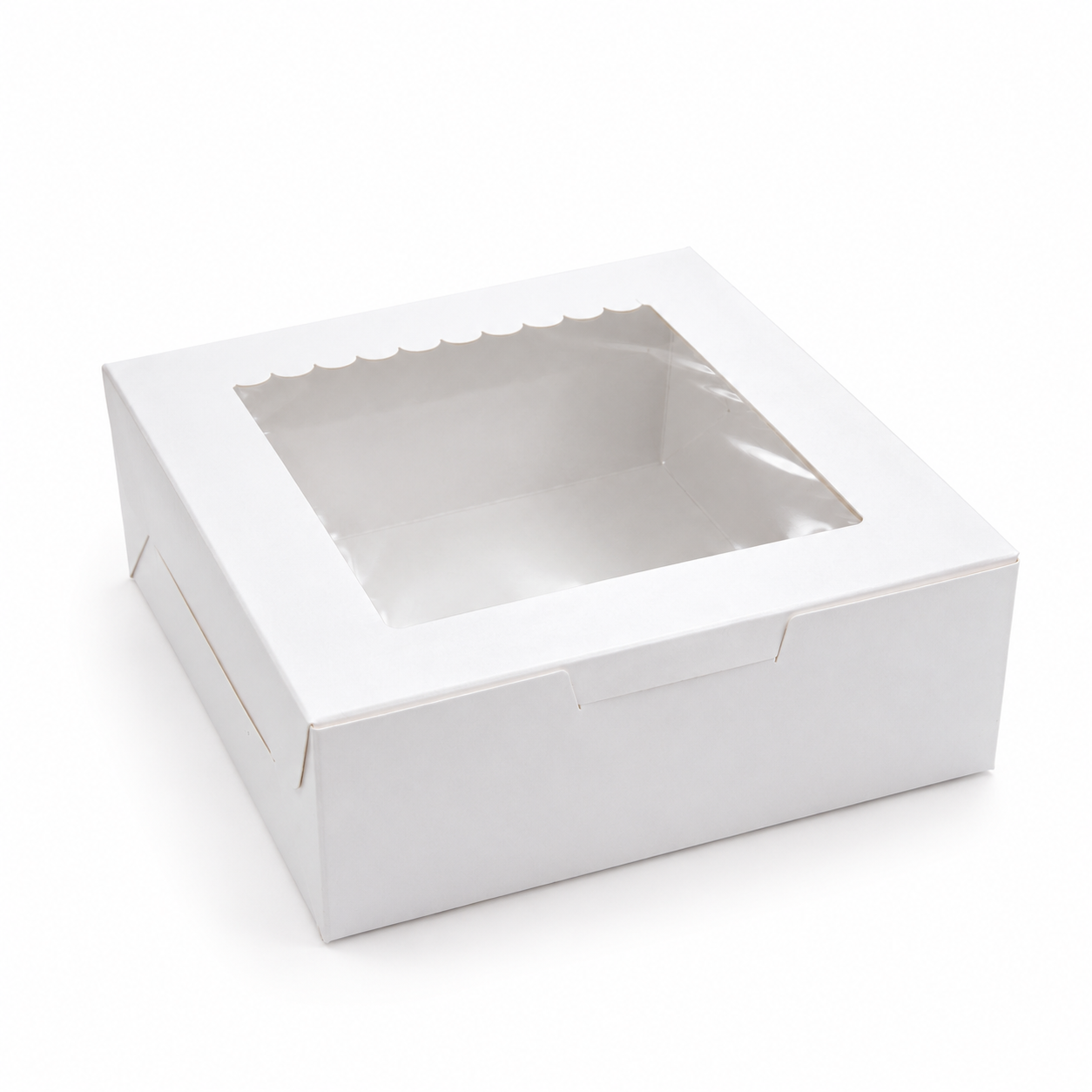 White Four Cupcake Small Box 15.2cm x 15.2cm x 5.1cm (H)