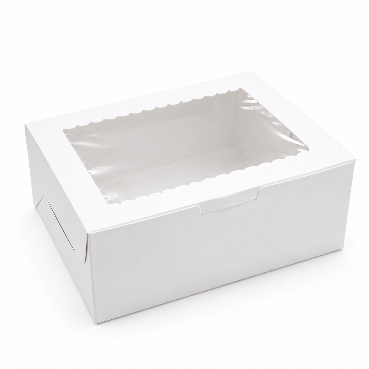 White Six Cupcake Box 15.3cm x 22.9cm x 10.1cm (H) - Image 2