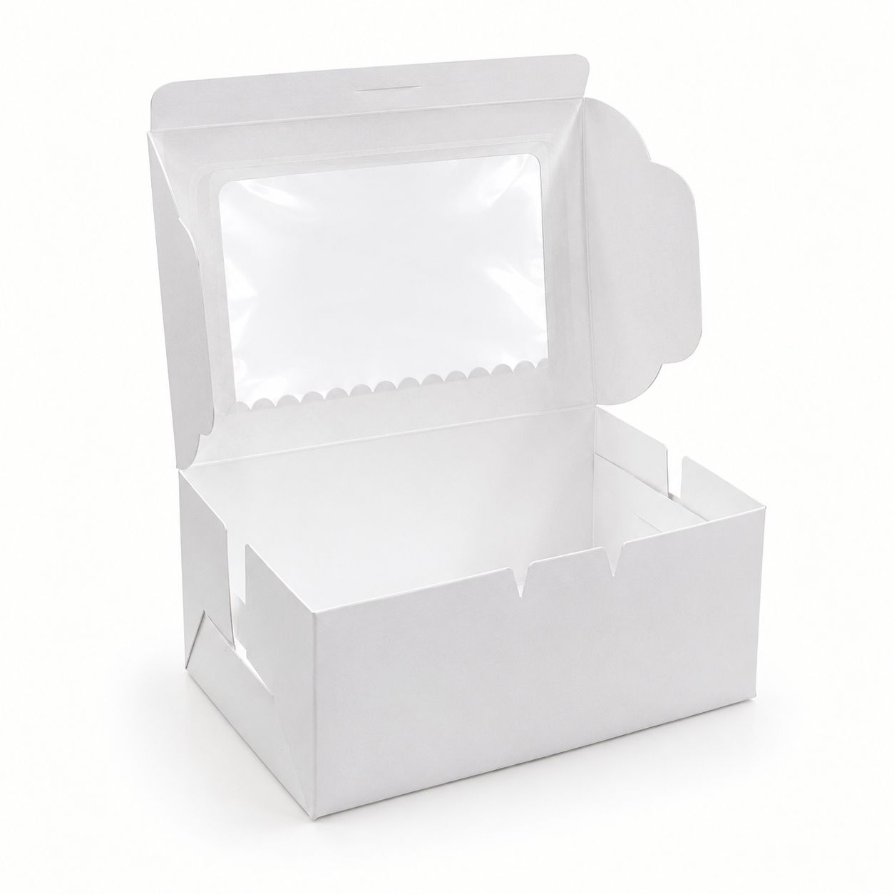 White Six Cupcake Box 15.3cm x 22.9cm x 10.1cm (H) - Image 3